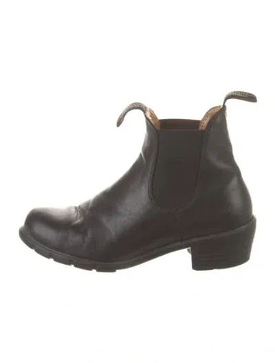 Pre-owned Blundstone Leather Chelsea Boots In Black