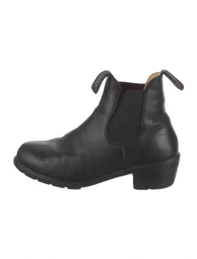 Pre-owned Blundstone Leather Chelsea Boots In Black