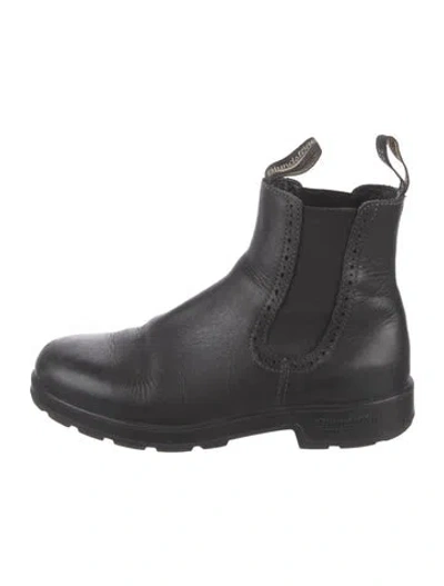 Pre-owned Blundstone Leather Chelsea Boots In Black