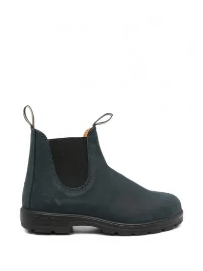 Blundstone Leather Chelsea Boots In Blue