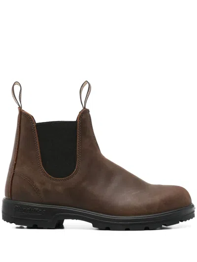 Blundstone Water-repellent Suede Ankle Boot In Dark Olive In Green