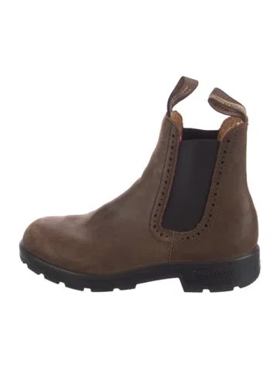 Pre-owned Blundstone Leather Chelsea Boots In Brown