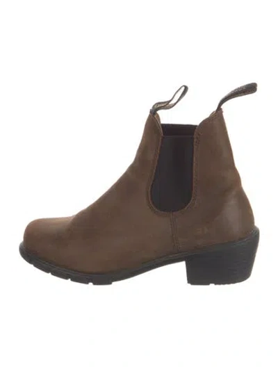Pre-owned Blundstone Leather Chelsea Boots In Brown