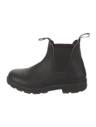 Pre-owned Blundstone Leather Rain Boots In Black
