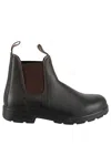 Blundstone Ankle Boots With Leather Upper In Stout Brown Brown