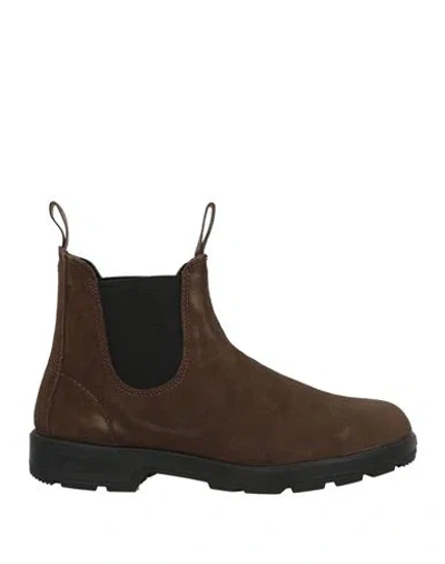 Blundstone Man Ankle Boots Khaki Size 12.5 Leather