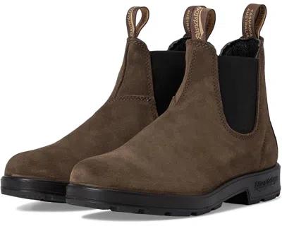 Blundstone Men's  2410 Boots Unisex Uk 10 Brown Suede Round Toe Ankle Chelsea Rhs7191