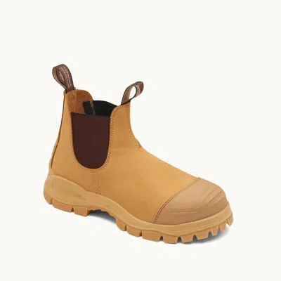 Blundstone Men's  989 Wheat Leather Extreme Steel Toe Ankle Work Boots Zap903 In Animal Print