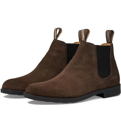 Blundstone Men's  Bl2391 Boots Brown Suede Round Toe Ankle Chelsea Rhs6392