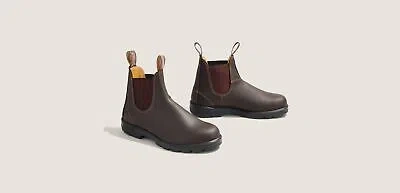 Pre-owned Blundstone Men's Chelsea Walnut Water-resistant Lightweight Leather Boot 550 In Walnut/brown