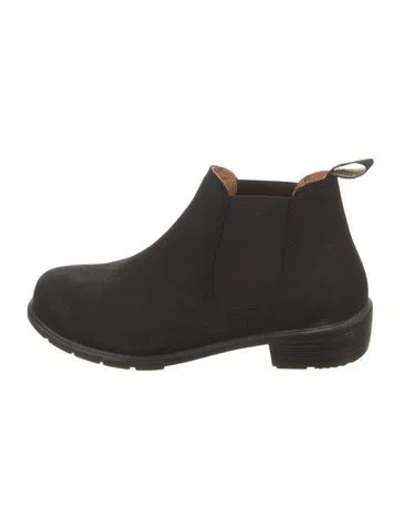 Pre-owned Blundstone Nubuck Chelsea Boots In Black