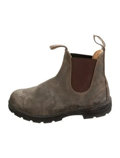 Pre-owned Blundstone Nubuck Chelsea Boots In Brown