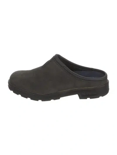 Pre-owned Blundstone Nubuck Mules In Gray