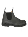 Blundstone Rustic Leather Boots With Elastic Side Panels And Rubber Sole In Multi