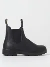 Blundstone Black Leather Boot With Elastic Side Panels In Schwarz