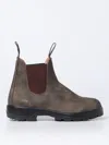 Blundstone High Rubber Sole Brown Leather Boot In Braun