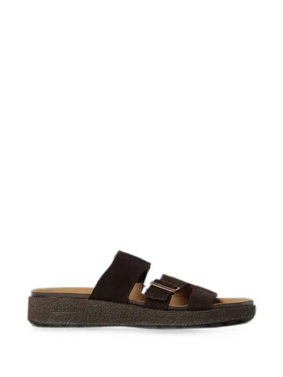 Blundstone Suede Buckle-fastening Sandals In Brown