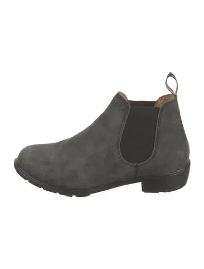 Pre-owned Blundstone Suede Chelsea Boots In Black