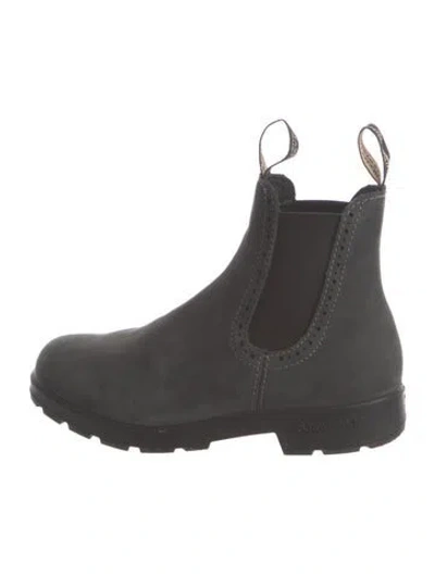 Pre-owned Blundstone Suede Chelsea Boots In Black