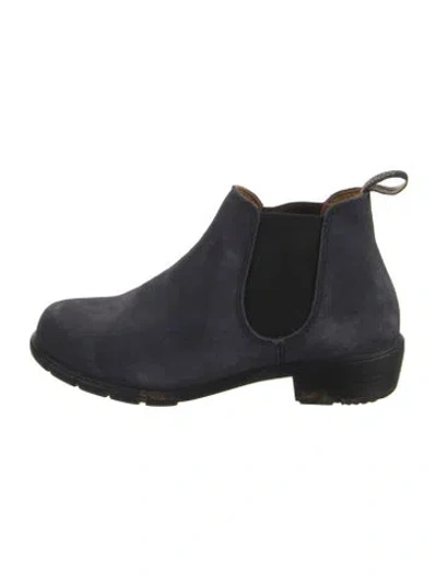 Pre-owned Blundstone Suede Chelsea Boots In Blue