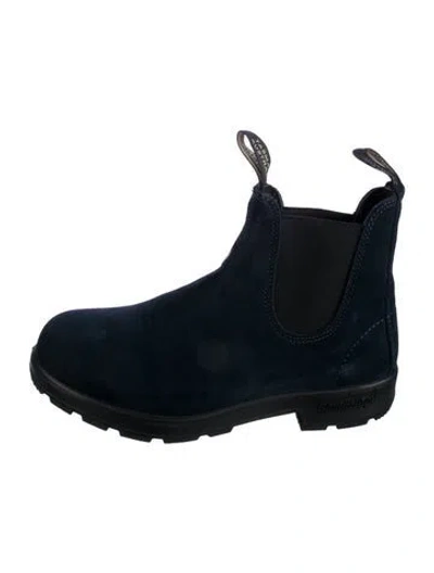 Pre-owned Blundstone Suede Chelsea Boots In Blue