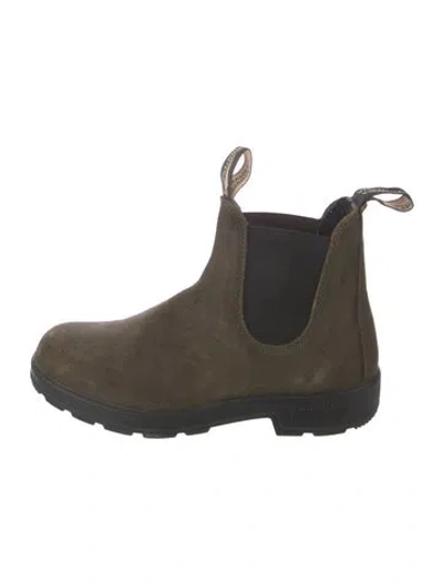 Pre-owned Blundstone Suede Chelsea Boots In Brown