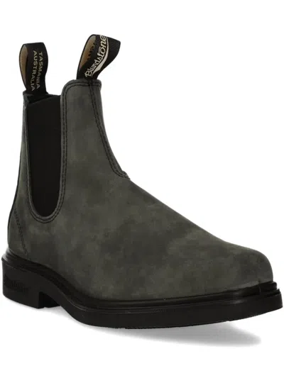 Blundstone Suede Chelsea Boots In Gray