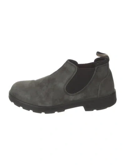 Pre-owned Blundstone Suede Chelsea Boots In Gray