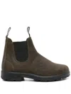 Blundstone Dark Olive 1615 Waxed Suede In Green