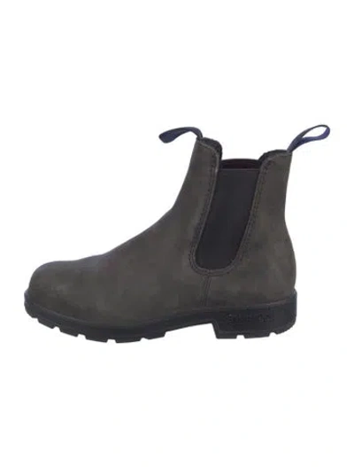 Pre-owned Blundstone Suede Chelsea Boots In Green