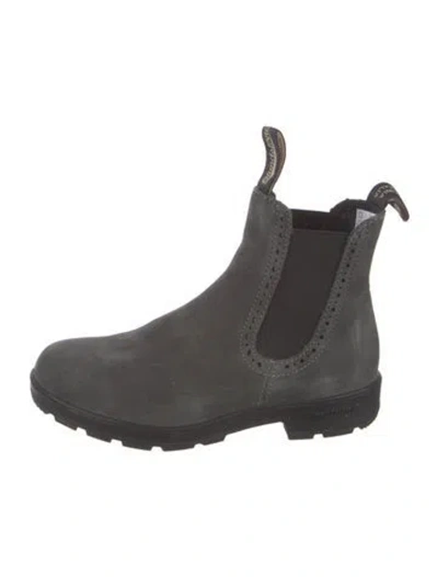 Pre-owned Blundstone Suede Chelsea Boots In Green