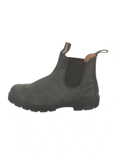 Pre-owned Blundstone Suede Chelsea Boots In Green
