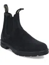 Blundstone Suede Elastic-sided Boots In Black
