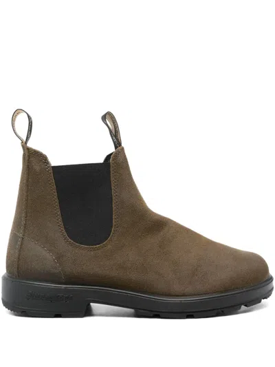 BLUNDSTONE SUEDE PULL-TAB CHELSEA BOOTS