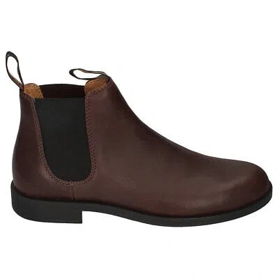 Pre-owned Blundstone Unisex Boots 1900 Casual Slip On Pull On Ankle Chelsea Leather In Chestnut