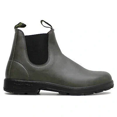 Pre-owned Blundstone Unisex Boots 2210 Casual Ankle Pull-on Chelsea Synthetic In Steel Grey