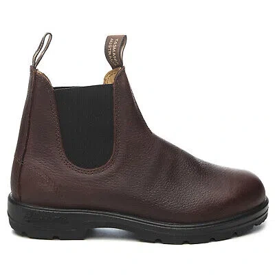 Pre-owned Blundstone Unisex Boots 2247 Casual Pull-on Ankle Chelsea Leather In Mezquite Brown