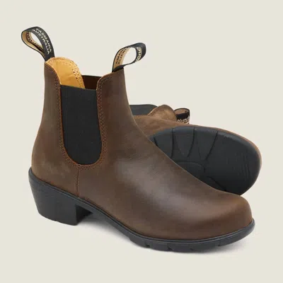 Blundstone W Heeled 1673 In Antique Brown