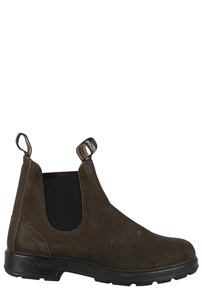 BLUNDSTONE BLUNDSTONE WATER-REPELLENT SUEDE ANKLE BOOT IN DARK OLIVE