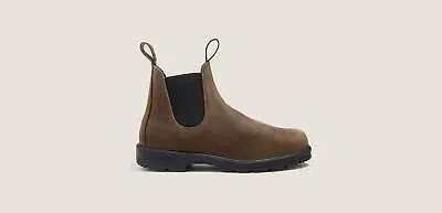 Pre-owned Blundstone Women's Chelsea Brown Water-resistant Lightweight Leather Boot 1609