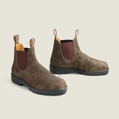 Blundstone Women's Classics 585 Chealsea Boots In Rustic Brown In Green