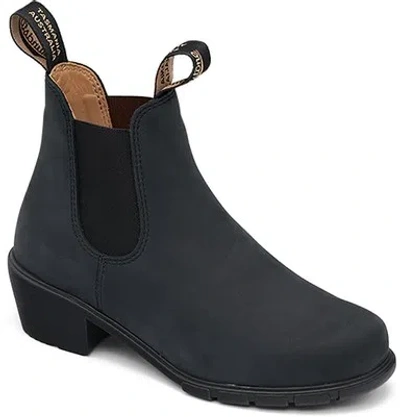 Pre-owned Blundstone Women's Heeled Boot 1960 Black Nubuck