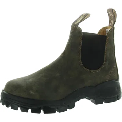 Blundstone Womens Laceless Leather Chelsea Boots In Brown