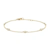 BLUSH 14K YELLOW GOLD & ZIRCONIA ARMBAND BRACELET