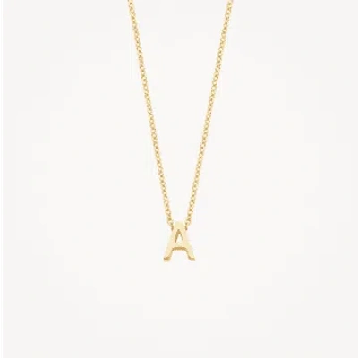 Blush 14k Yellow Gold Letter Necklace