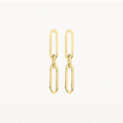 Blush 14k Yellow Gold Link Drop Earrings
