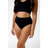 Blush & Bashful High Rise Bikini In Black