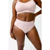 Blush & Bashful High Rise Bikini In Pink