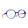 Blush By Caroline Abram Bisou 1013 Blu Rosa Glasses In Blue