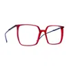 Blush By Caroline Abram Cabaret 1037 Rosso Blu Glasses In Red